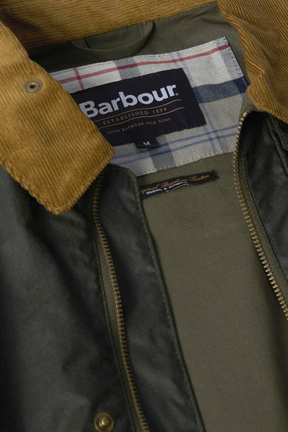 Modern Bedale Waxed Jacket - ARCHIVE OLIVE