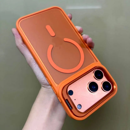 iPhone 17 Pro/17 Pro Max Magnetic Matte Frosted Case / Metal Bracket Phone cover