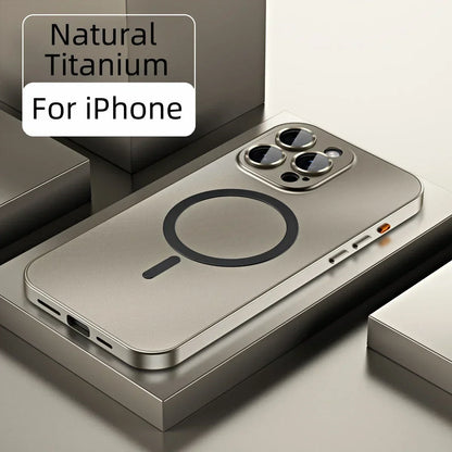 Premium Aluminum Alloy Frame with Magnetic Suction for iPhone Case