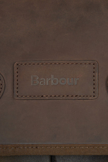 Wax Leather Briefcase - OLIVE