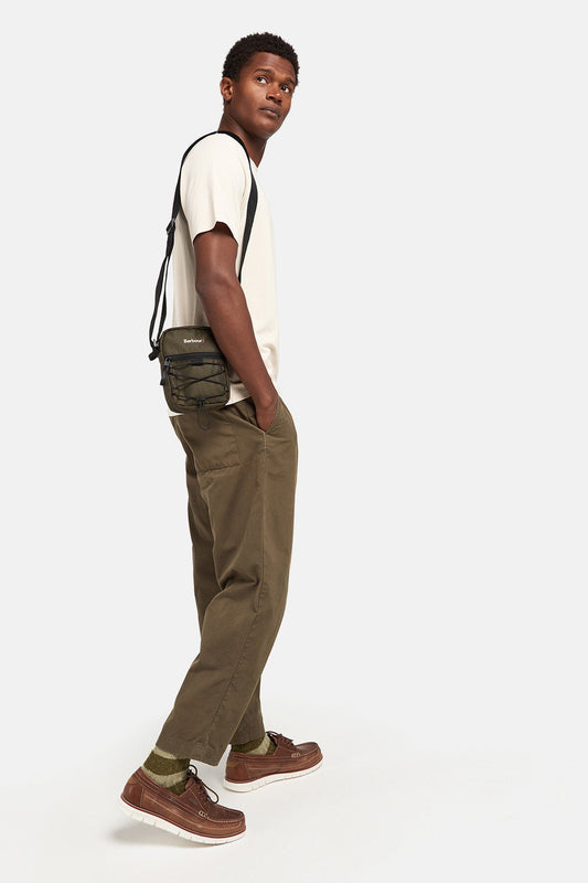 Arwin Canvas Crossbody Bag - OLIVE/BLACK