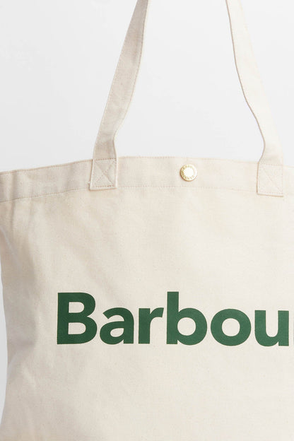Logo Tote Bag - ECRU/GREEN