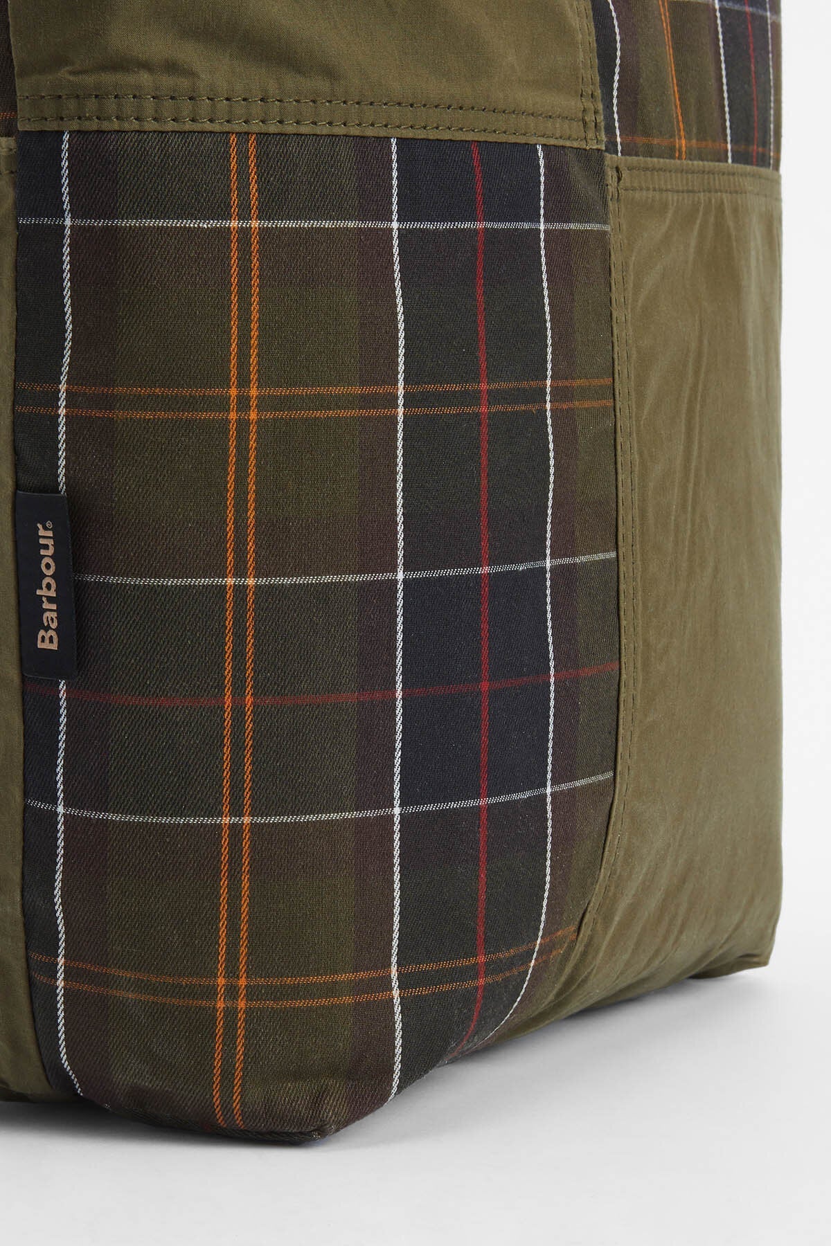 Transport Patchwork Tote Bag - DUSKY GREEN