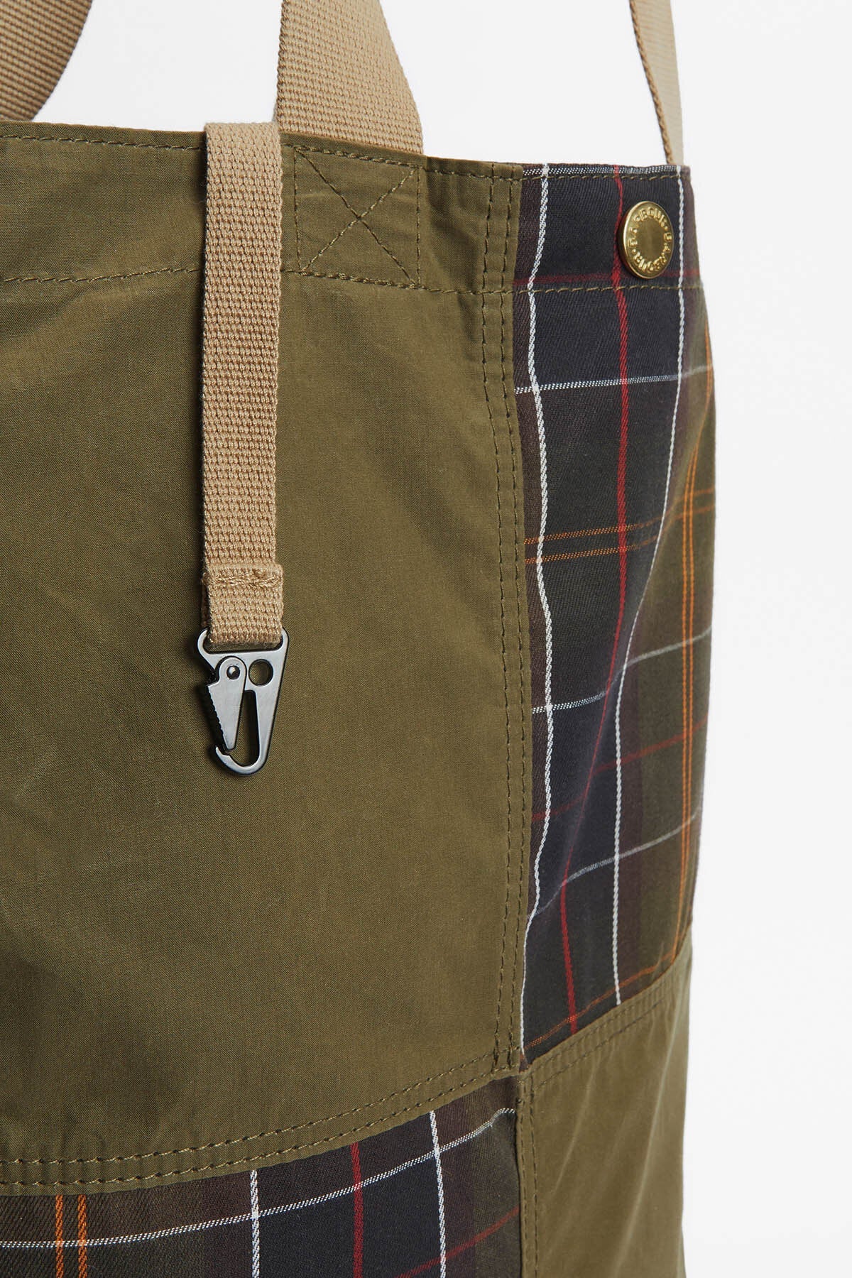 Transport Patchwork Tote Bag - DUSKY GREEN