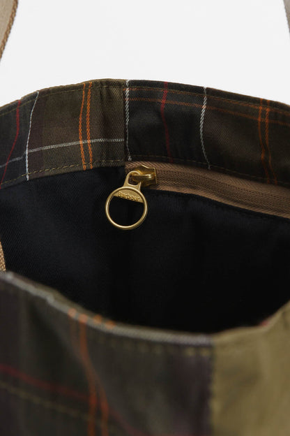 Transport Patchwork Tote Bag - DUSKY GREEN