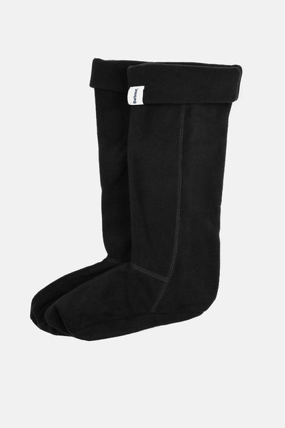 Fleece Wellington Sock - BLACK