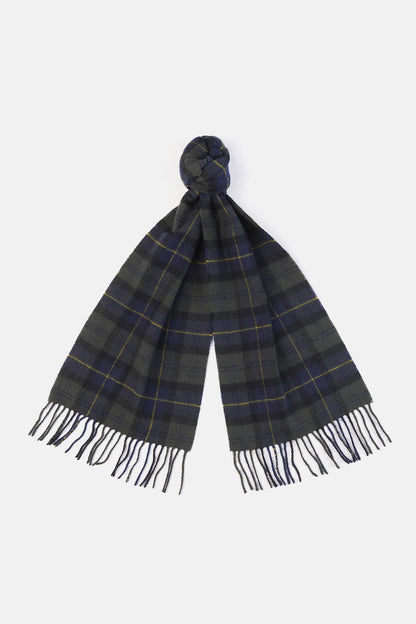 Tartan Lambswool Scarf - OLIVE NIGHT