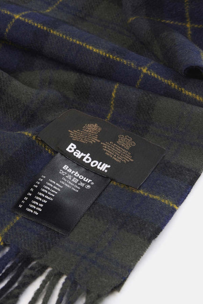 Tartan Lambswool Scarf - OLIVE NIGHT