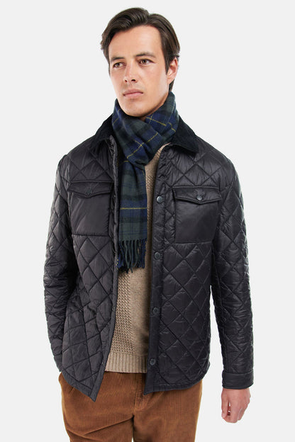 Tartan Lambswool Scarf - OLIVE NIGHT