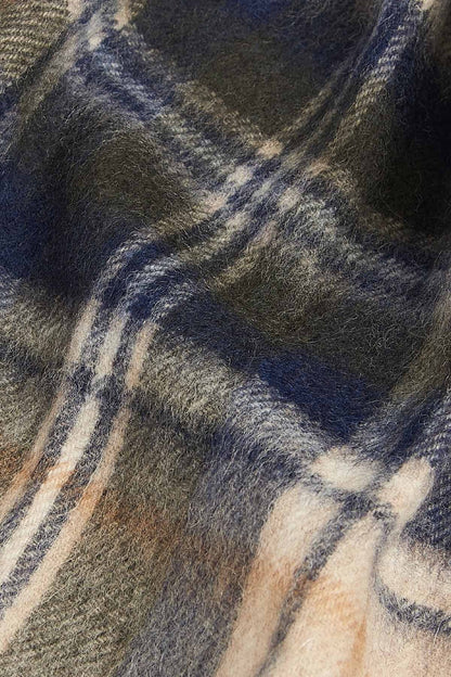 New Check Tartan Scarf - SAND BEIGE PLAID