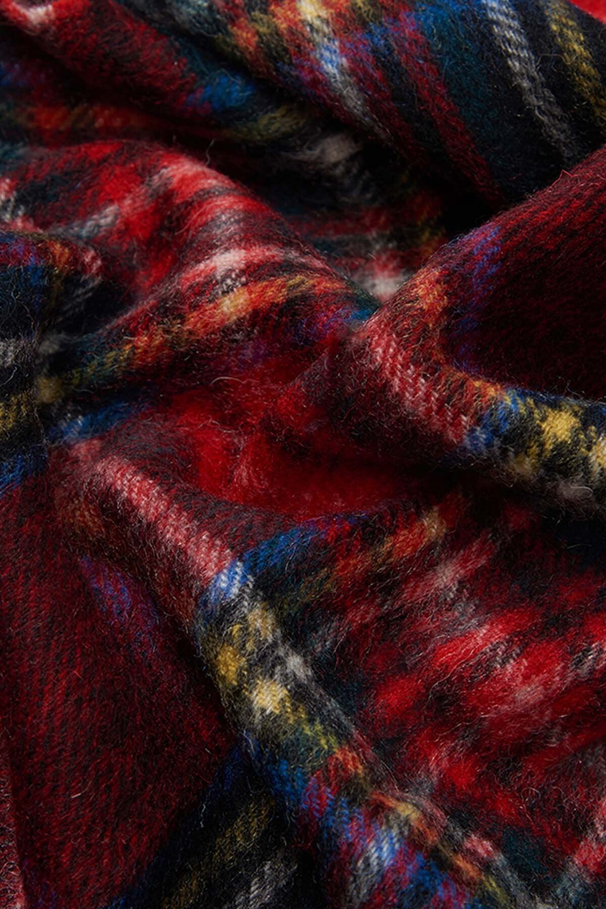 New Check Tartan Scarf - BLACK STEWART
